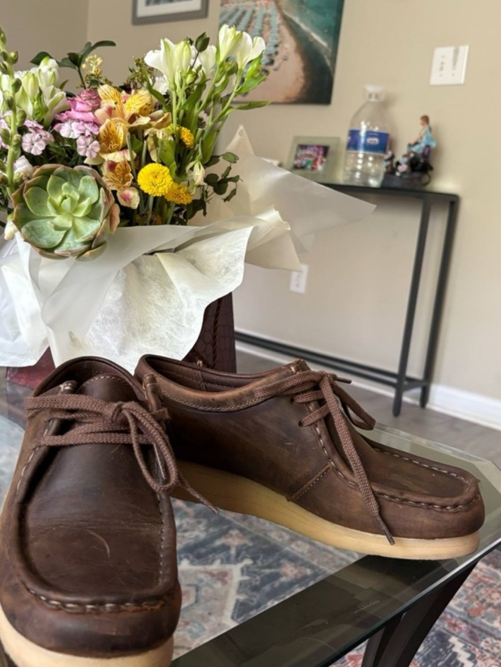 Clarks Brown Leather Men’s Casual Boat Shoes